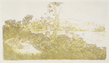 Personnages au bord de la mer, c. 1900